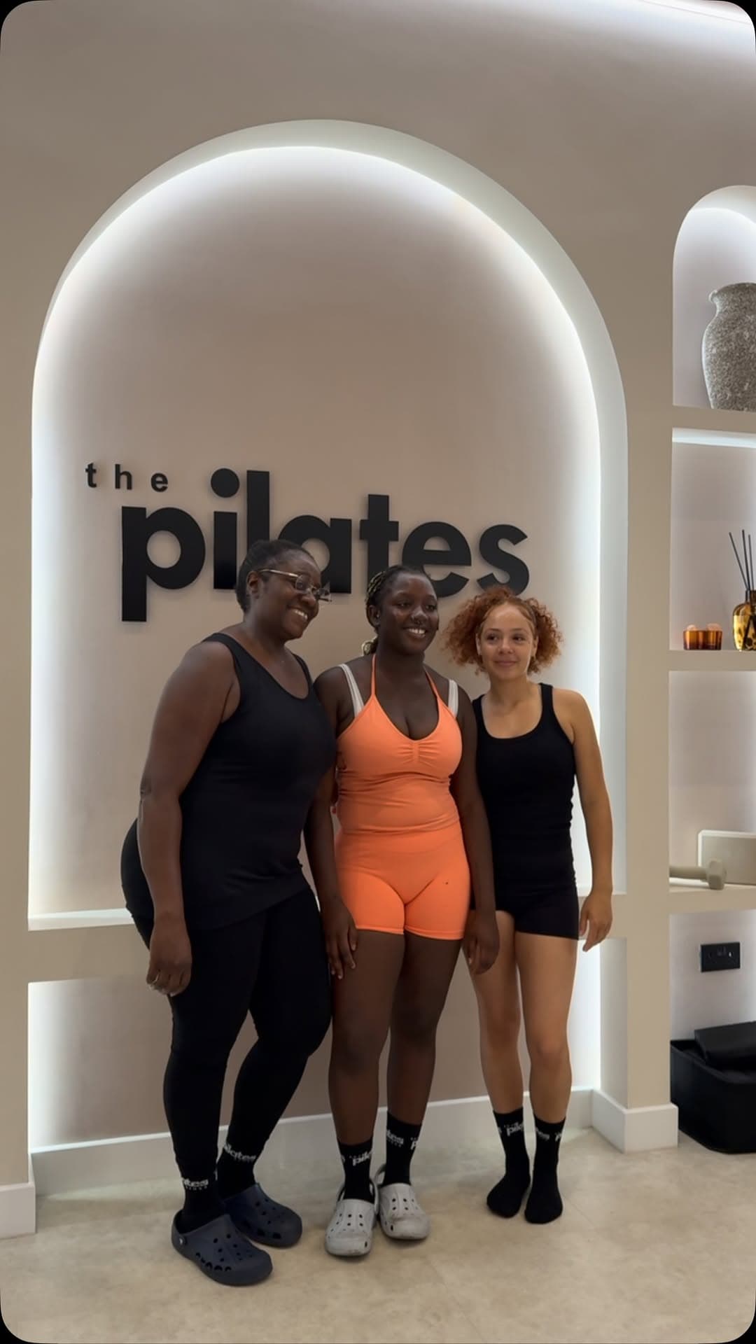 Members together in the studio at The Pilates Grounds